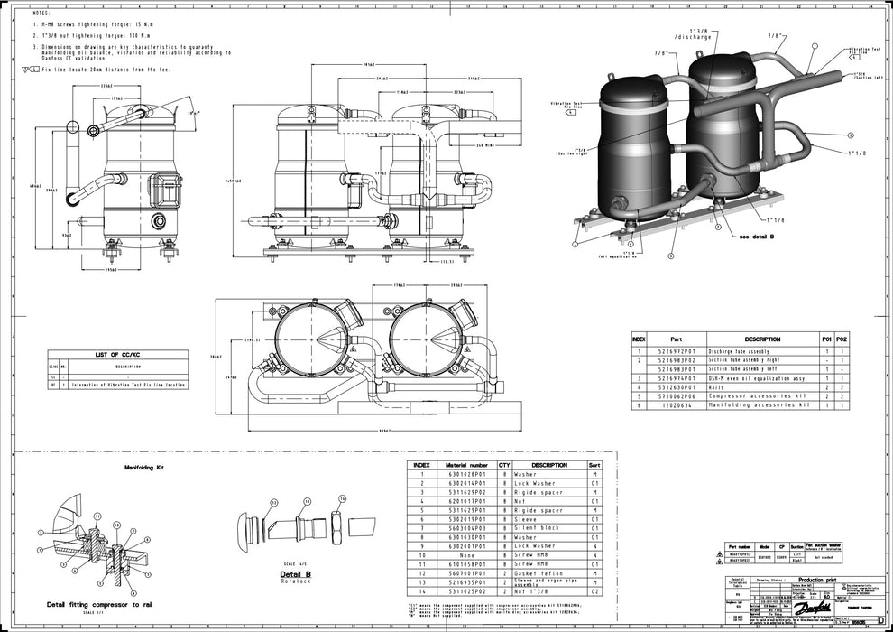 Scroll compressor, DSH090A4ALDM