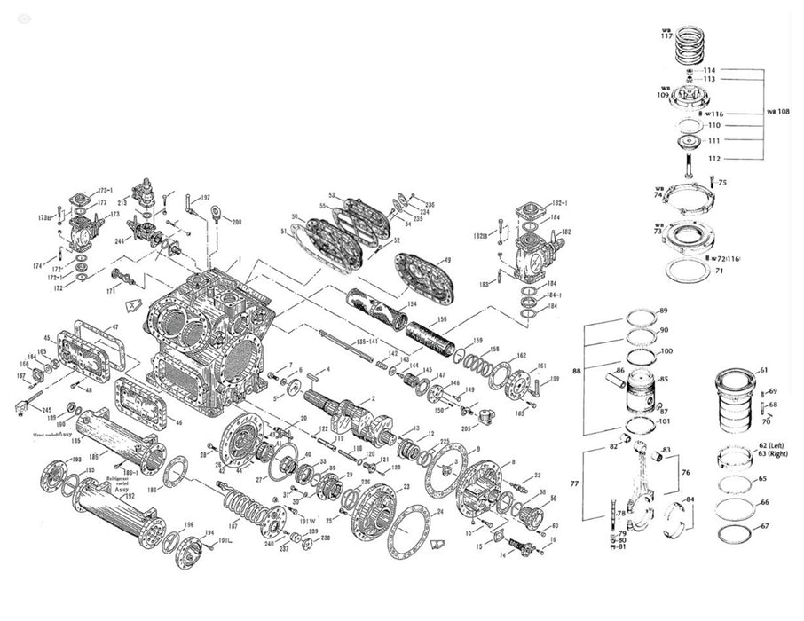 CRANKSHAFT, BALL BEARING 4B