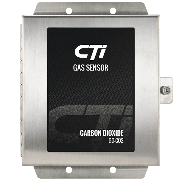 CTI GG-CO2-3-ST Gas Sensor, Carbon Dioxide (CO2), 0-3%, 4-20mA Output, Stainless Steel Enclosure