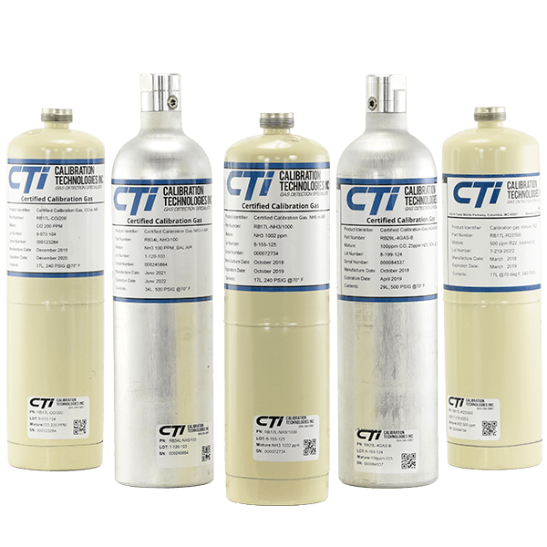 CTI RB34L Certified Calibration Gas, 34L, 2% H2, Balanced in Air