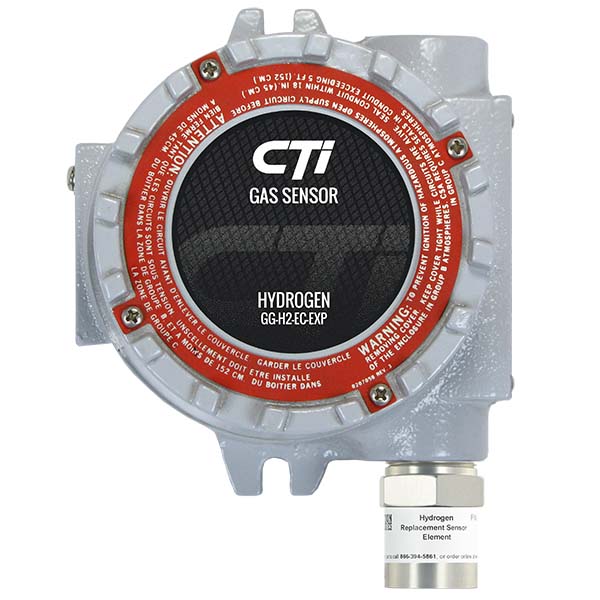 CTI GG-H2-EC-10000-EXP Hydrogen Sensor, 0-10000ppm, Explosion Proof Enclosure