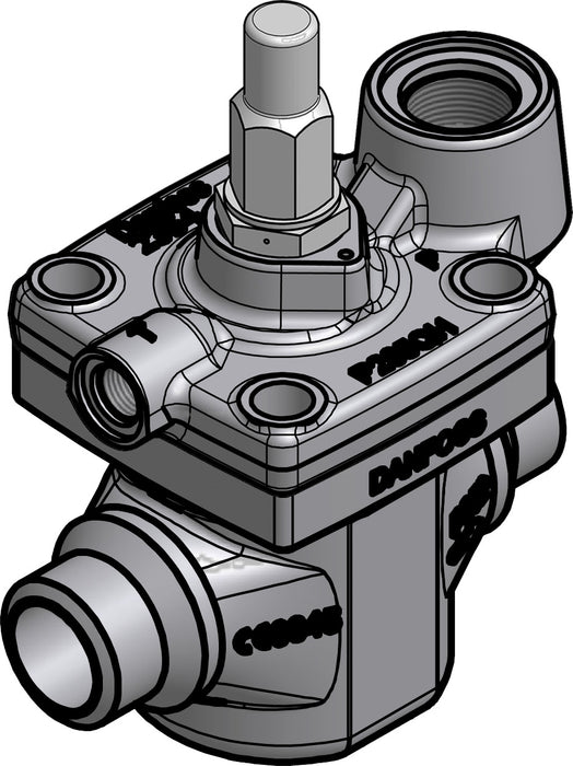 Danfoss ICS1 40 Pilot Regulator, 1 1/2 in Socket Weld, Without Pilots