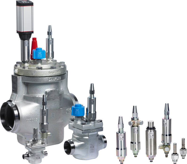 Danfoss Dual Inlet Pressure Regulator ICS40-D (1 1/2'' Port) with 2'' BW Connections, EVMNC, and Two CVP-L Pilots (20 to 102 PSIG)