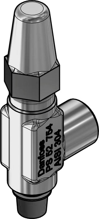 Danfoss Stainless Steel SNV-SS 1/4" MPT x 1/4" FPT Bottom x Side Connections