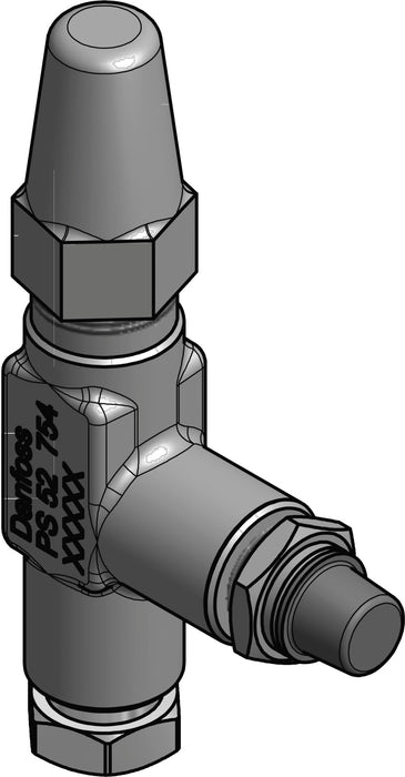 Danfoss Purge Valve and Adapter for ICFD Float Drain Module, 3/8" FPT x FPT