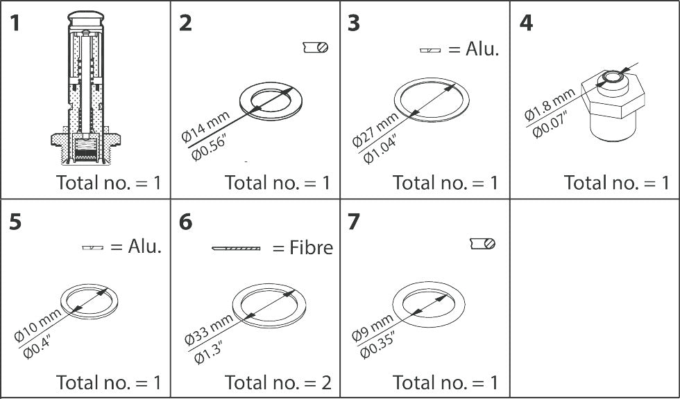 Danfoss Repair Kit EVM NO