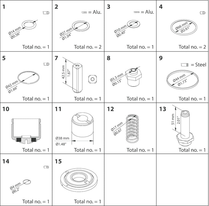 Danfoss Overhaul Kit for EVRA/EVRS 32