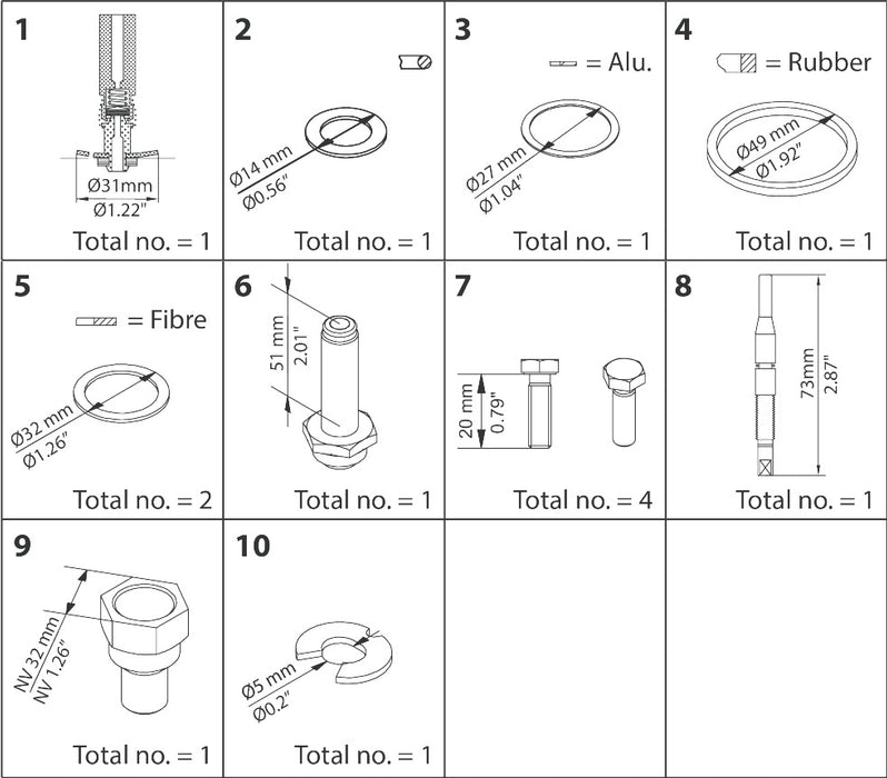 Danfoss Overhaul Kit EVRAT EVRST 10