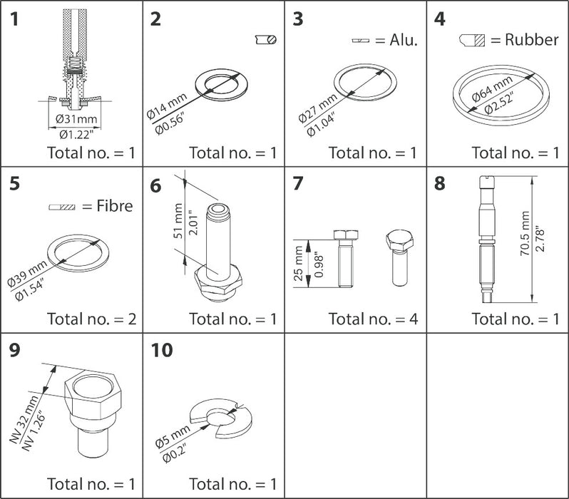 Danfoss Overhaul Kit EVRAT EVRST 20