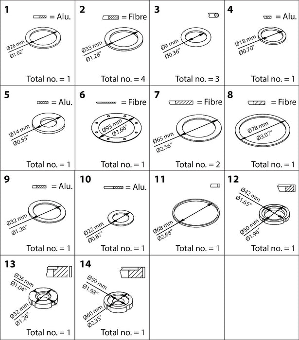 Danfoss PM/PML-X MRV40/MEVPMFH L200 Repair Kit
