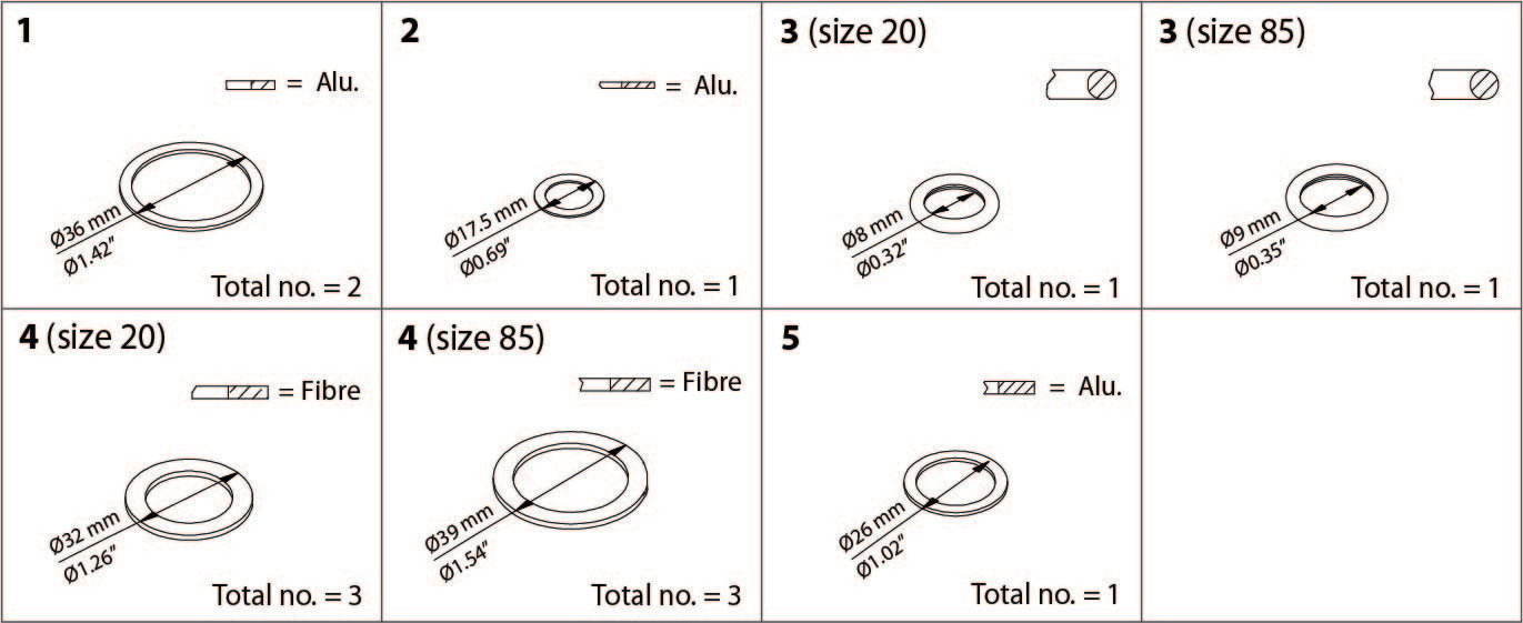 Danfoss Complete Gasket and O-Ring Inspection Kit for TEA and TEAT Valves