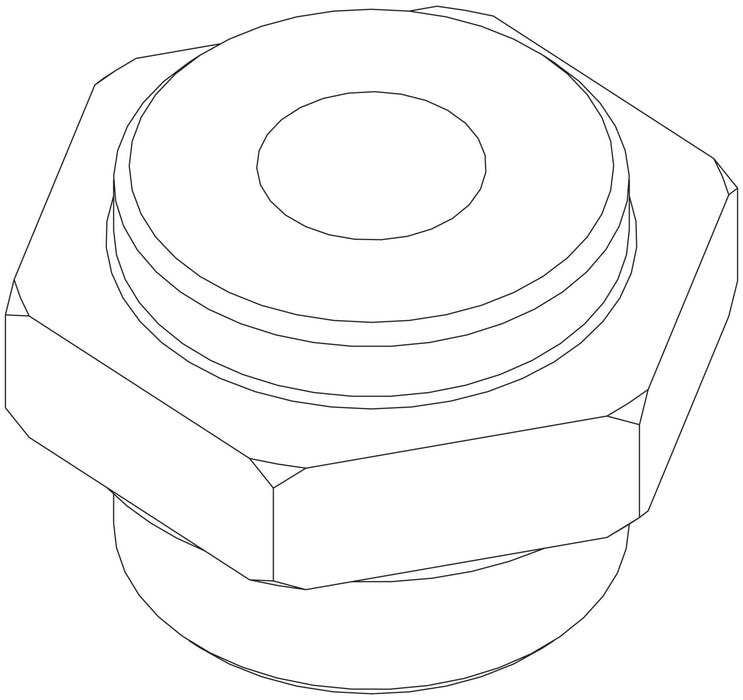 Danfoss Adapter for ICF 50-65 Defrost Side Port to 3/8 FPT Connection