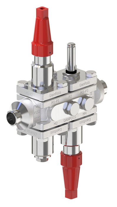 Danfoss ICF SS 20-4/9H Valve Station, 3/4 in, Stainless Steel, Butt Weld, ANSI Sch 40