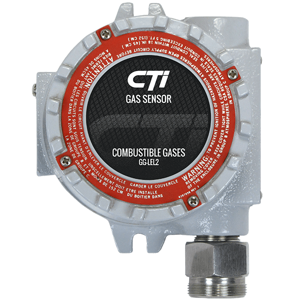 CTI Duct-Mount Gas Sensor for SO2 0-20 PPM, 4-20 mA Output