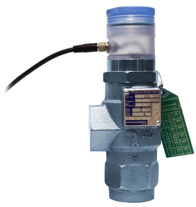 Hansen NH3 Relief Valve Mid Flow Eye 3/4" x 1" Set 250 PSI
