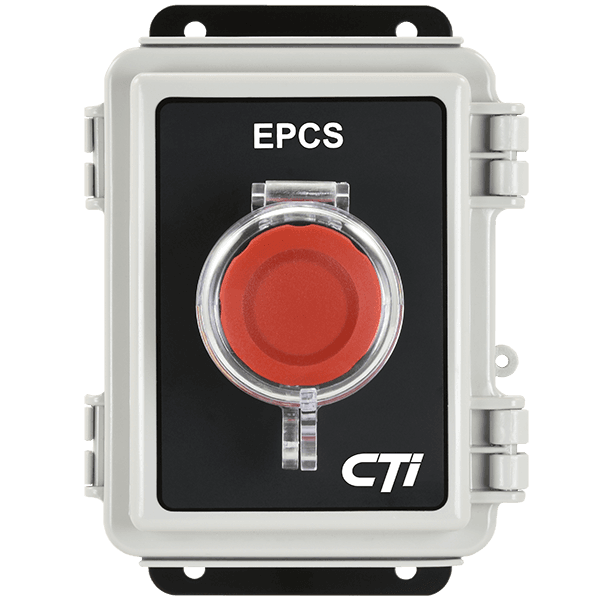 CTI Emergency Pressure Control Pushbutton Switch 120VAC NC/NO Contacts NEMA 4X Polycarbonate Enclosure