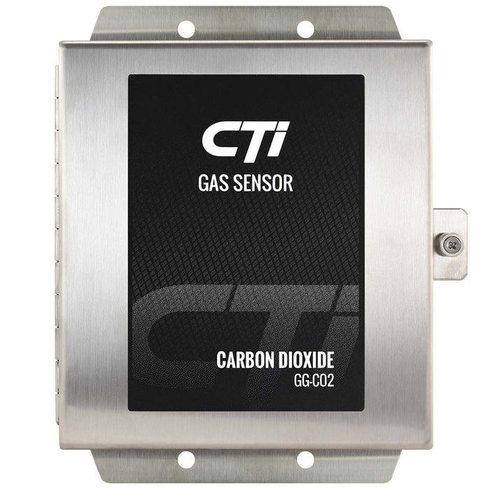 CTI GG-CO2-1-ST Gas Sensor, Carbon Dioxide (CO2), 0-1%, 4-20mA Output, Stainless Steel Enclosure