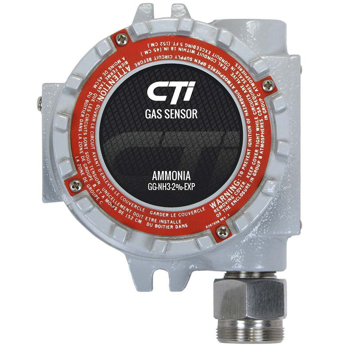 CTI GG-NH3-2-EXP Gas Sensor, Ammonia (NH3), 0-2-20000 ppm, Explosion-Proof