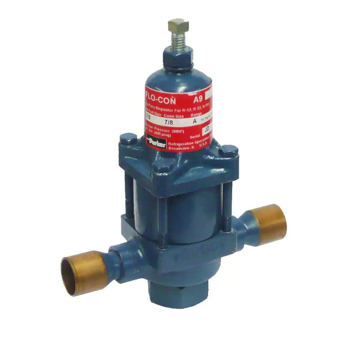 A9SEHA07071 Parker Refrigerating Specialties A9SEH Outlet (Hot Gas Bypass) Pressure Regulator Electric Shut-Off with Handwheel Ra 7/8" x 7/8", 120V